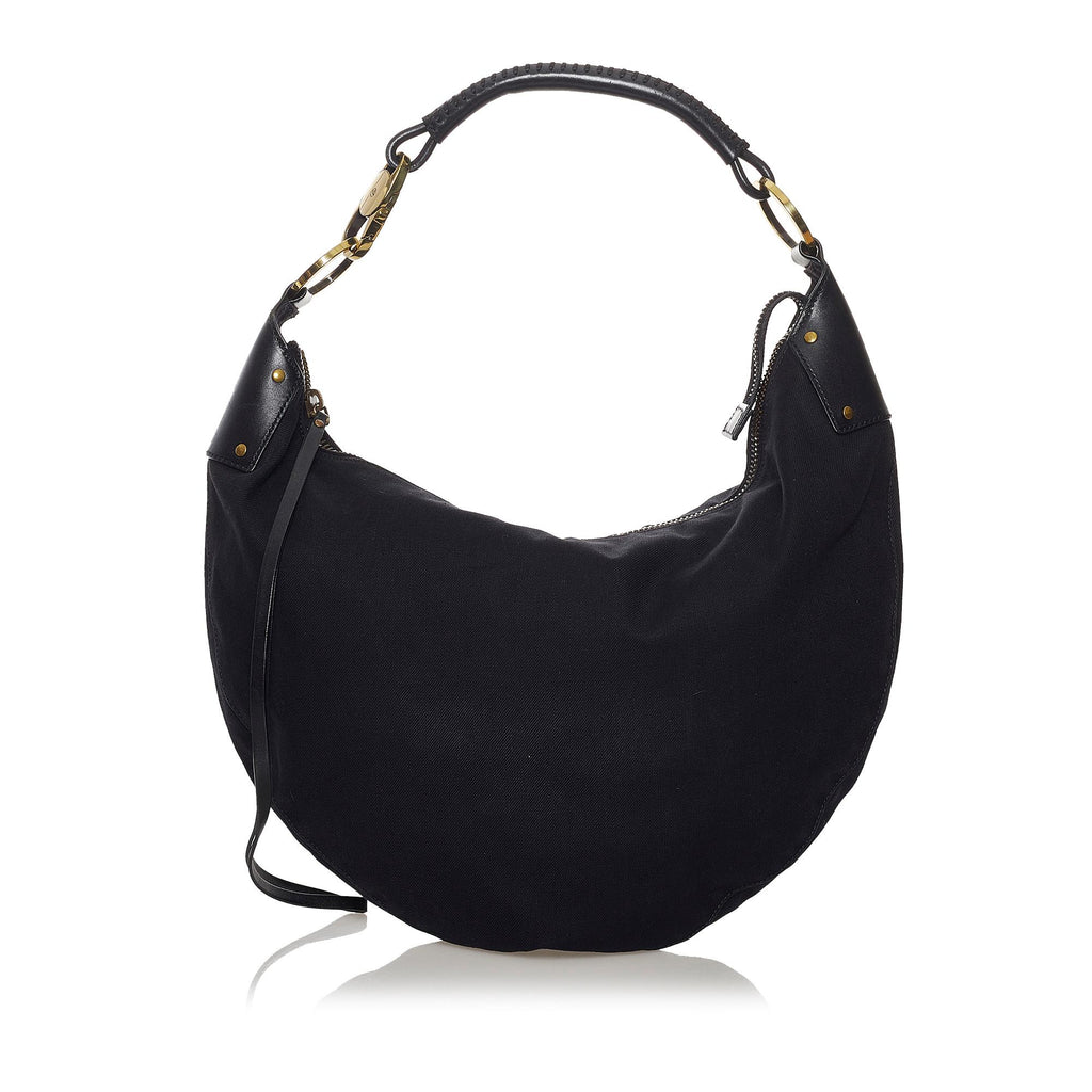 Gucci Half Moon Canvas Hobo Bag (SHG-33144) – LuxeDH