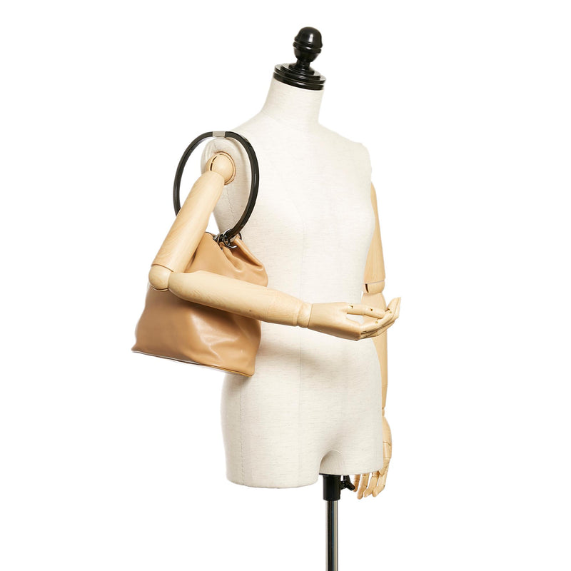 Gucci Hoop Leather Shoulder Bag (SHG-27355)