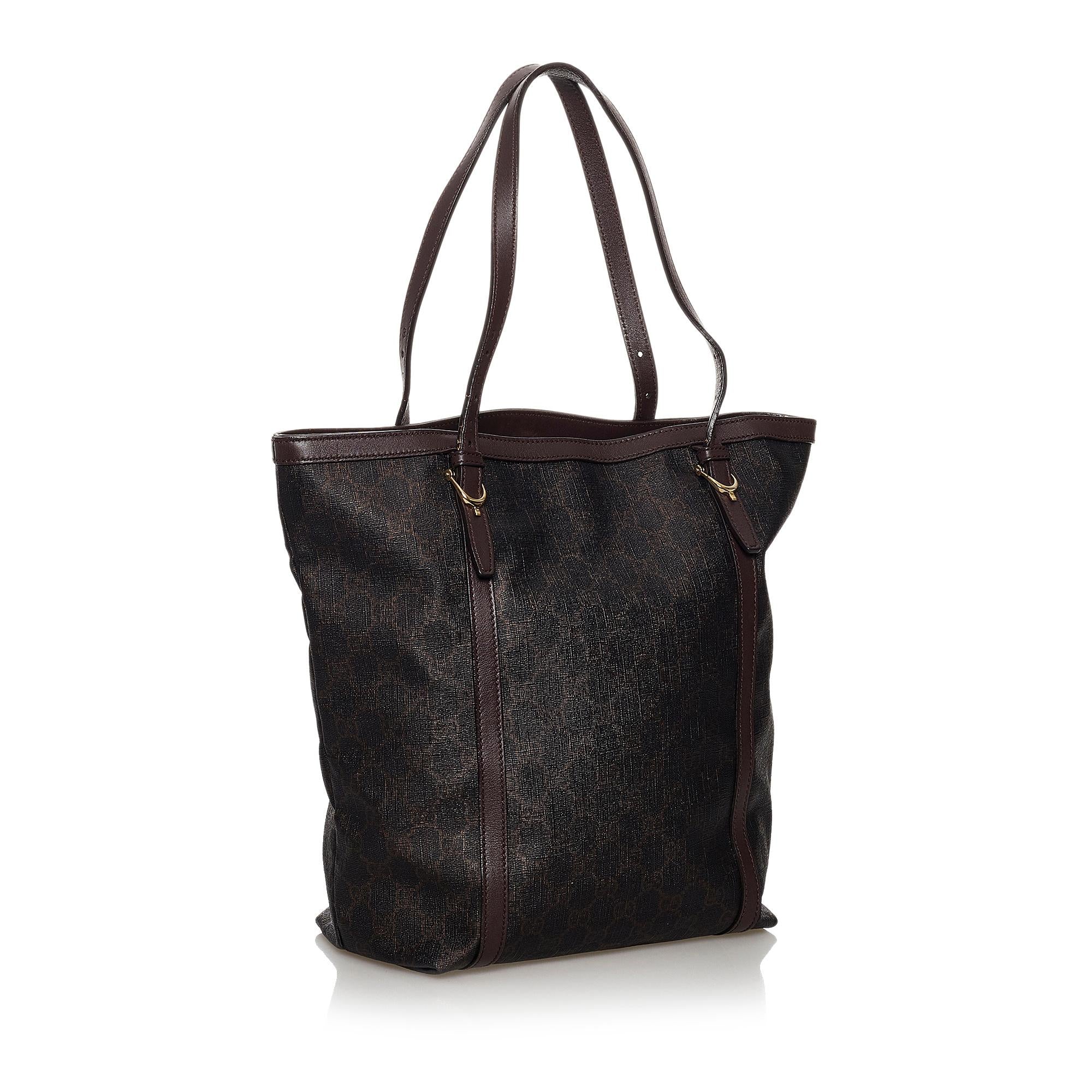 Gucci Horsebit Canvas Shoulder Bag (SHG-30005)