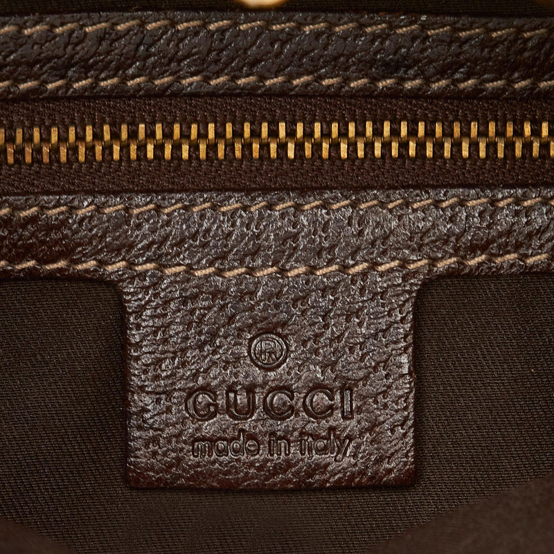 Gucci Horsebit Canvas Web Treasure Shoulder Bag (SHG-DaSmAf)