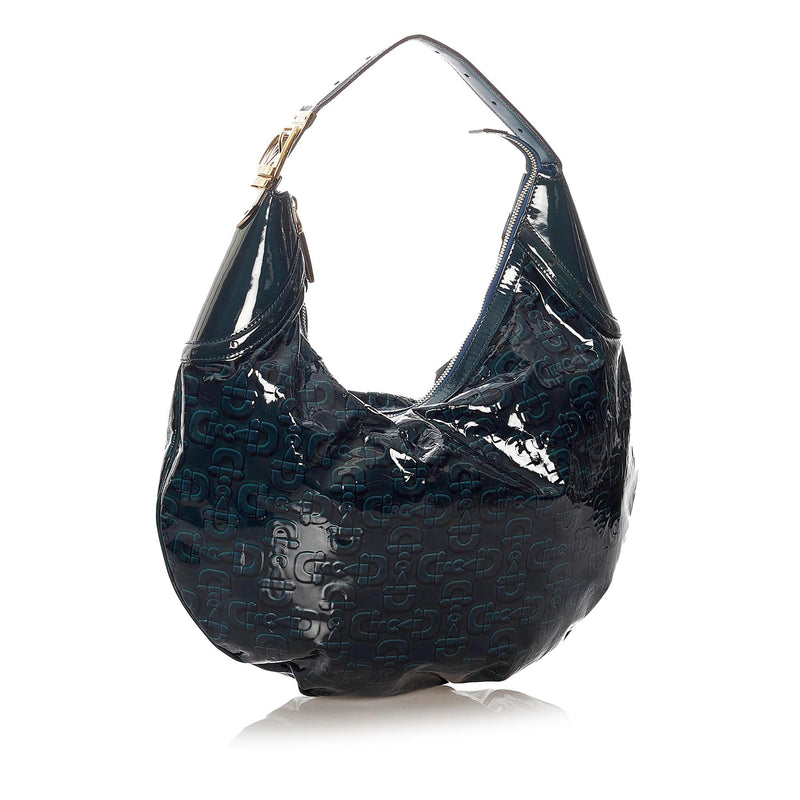 Gucci Horsebit Glam Patent Leather Hobo Bag (SHG-27727)