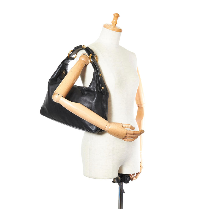 Gucci Horsebit Hobo Leather Handbag (SHG-26333)