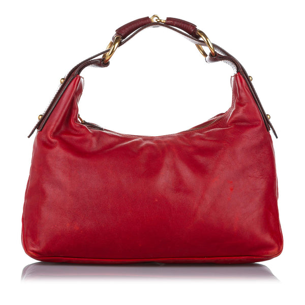 Gucci Horsebit Leather Shoulder Bag (SHG-19334)
