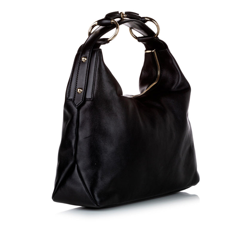 Gucci Horsebit Leather Shoulder Bag (SHG-29308)