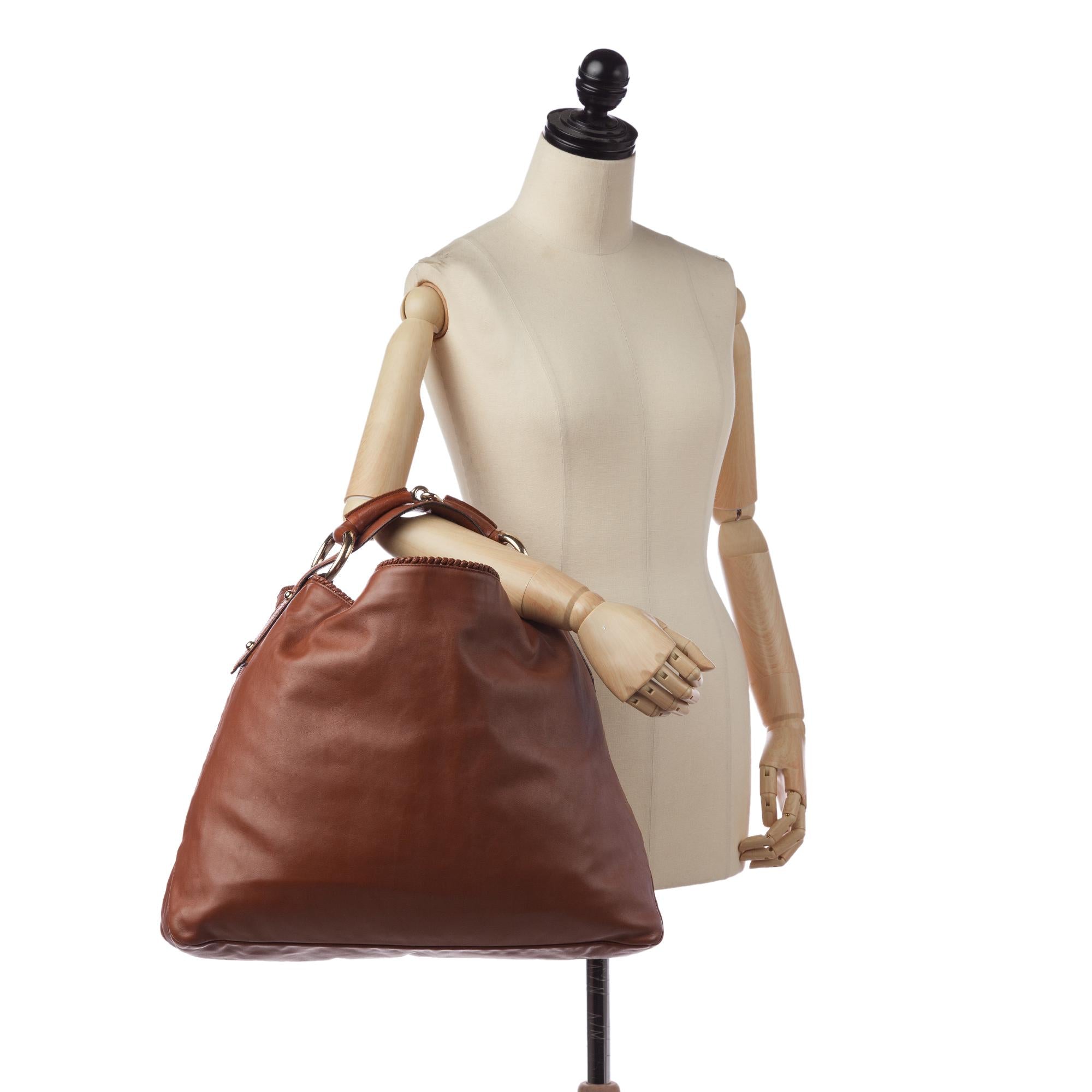 Gucci Horsebit Leather Tote Bag (SHG-32812)