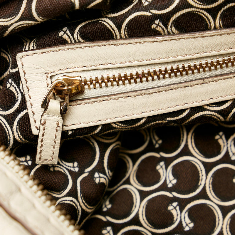 Gucci Horsebit Nail Leather Boston Bag (SHG-29354)