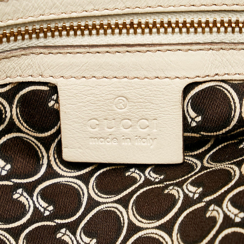 Gucci Horsebit Nail Leather Boston Bag (SHG-29354)