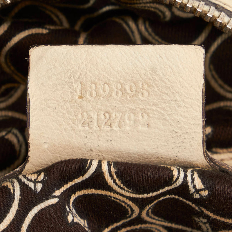 Gucci Horsebit Nail Leather Boston Bag (SHG-32036)