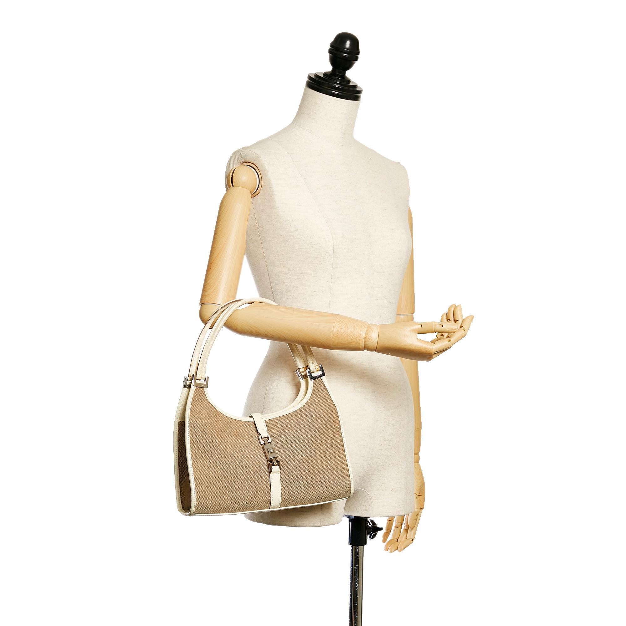 Gucci Jackie Canvas Shoulder Bag (SHG-29377)