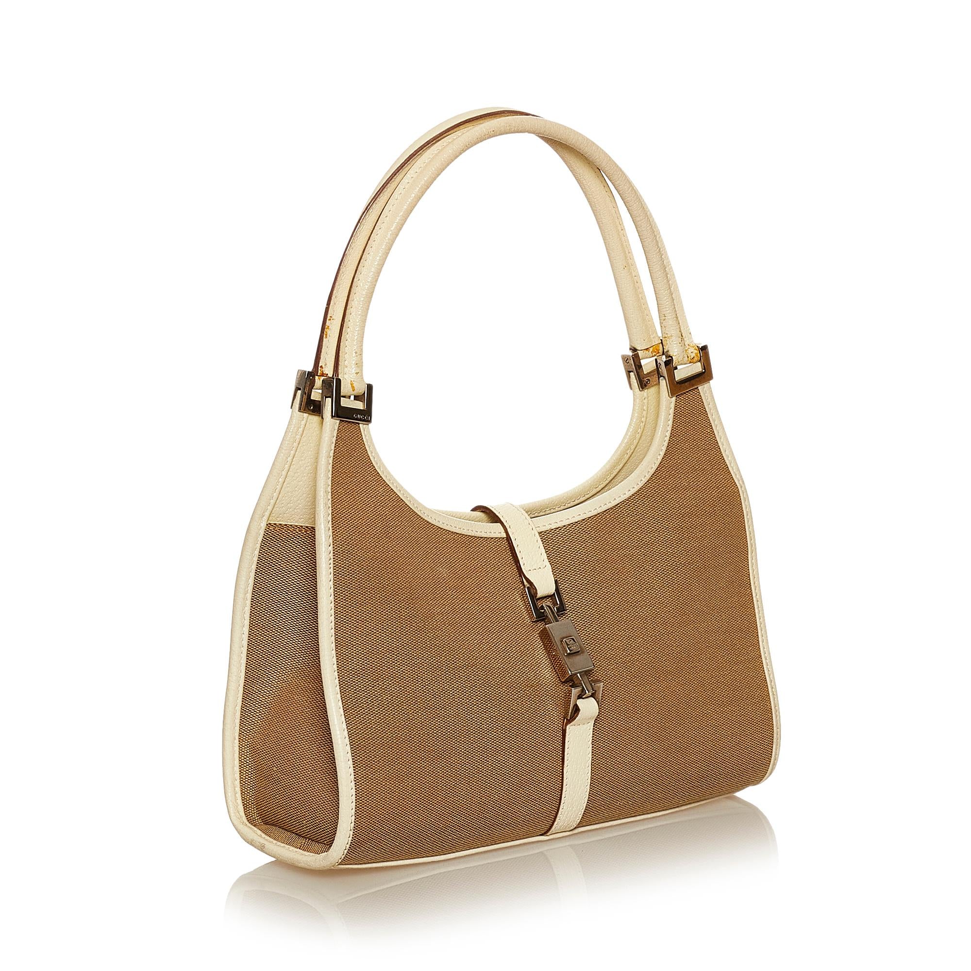 Gucci Jackie Canvas Shoulder Bag (SHG-29377)