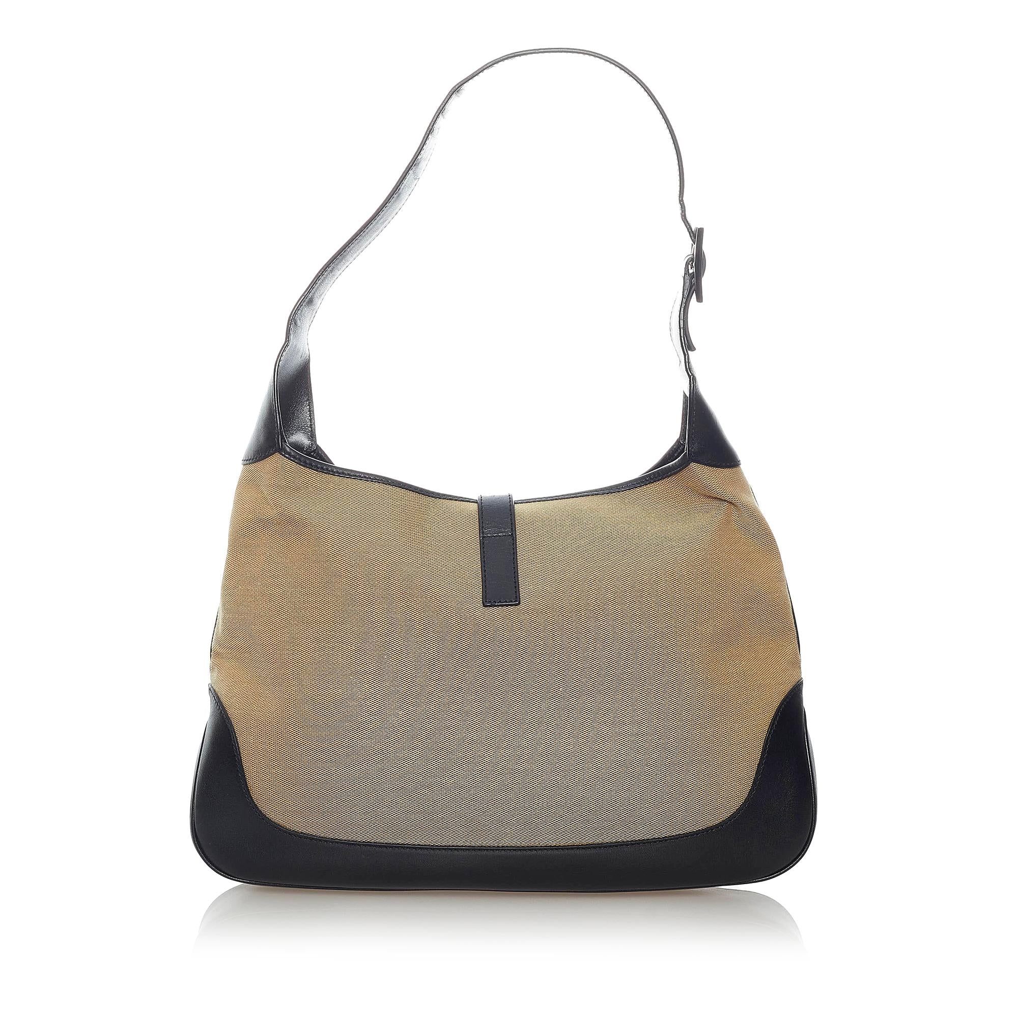 Gucci Jackie Canvas Shoulder Bag (SHG-32651)