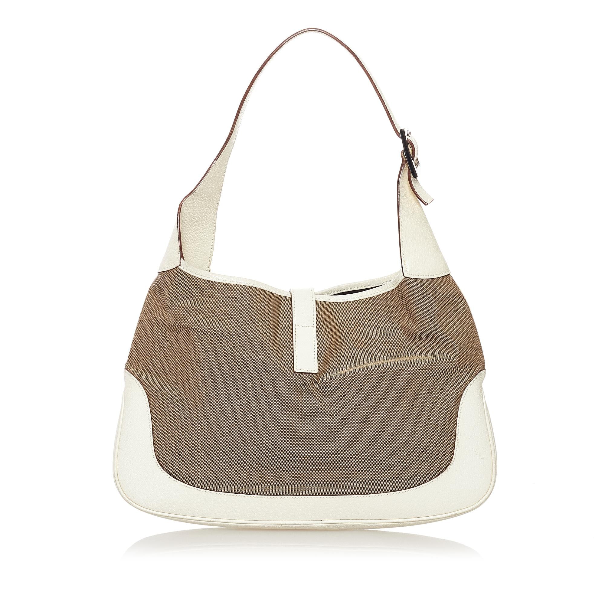 Gucci Jackie Canvas Shoulder Bag (SHG-32861)