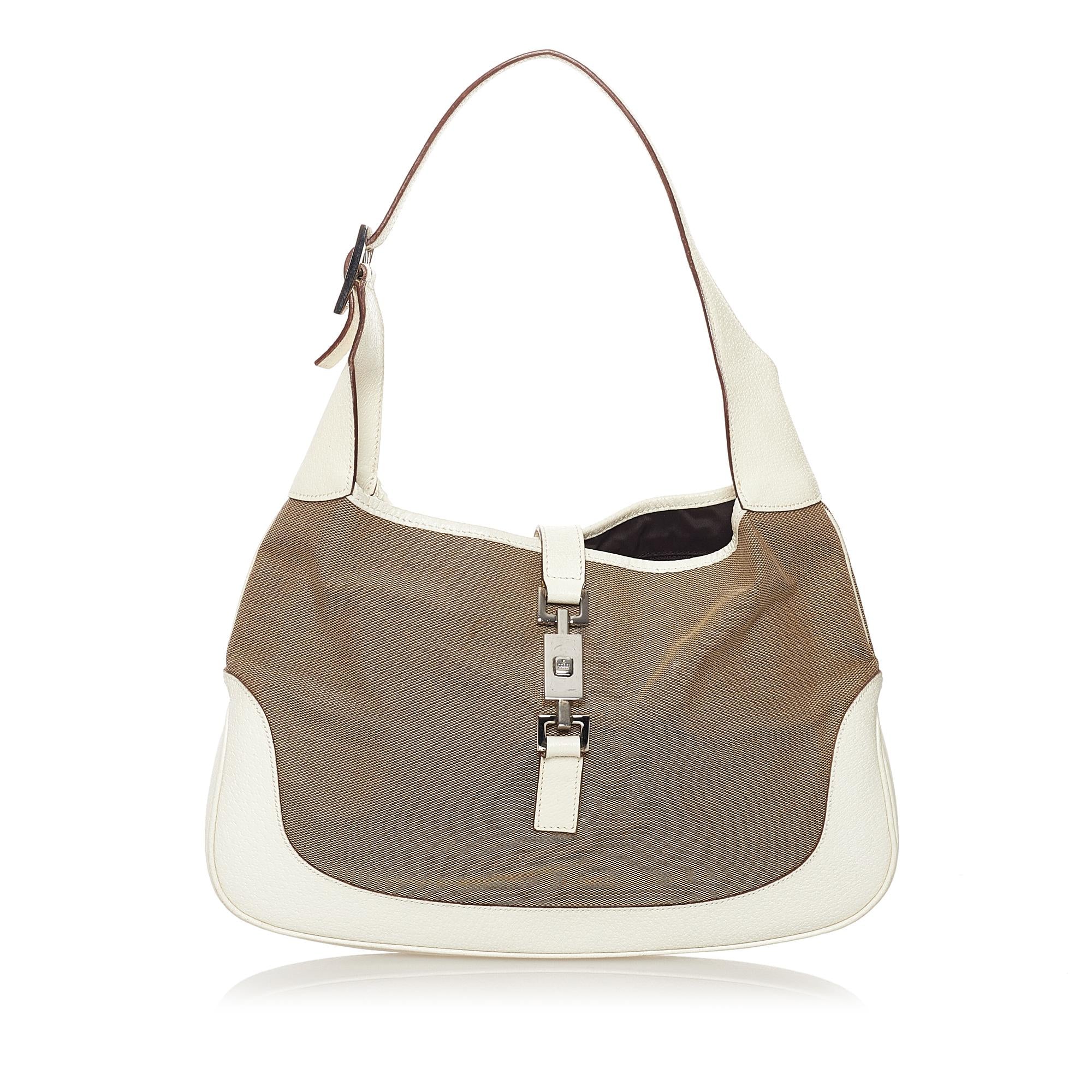 Gucci Jackie Canvas Shoulder Bag (SHG-32861)