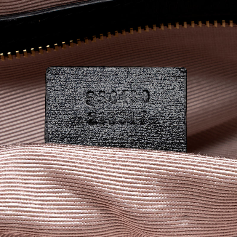 Gucci Leather Arli Large Top Handle Satchel - FINAL SALE (SHF-15844)