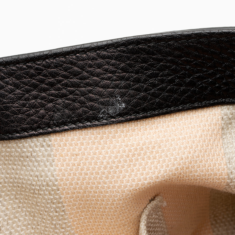 Gucci Leather Bamboo Daily Medium Satchel (SHF-20568)