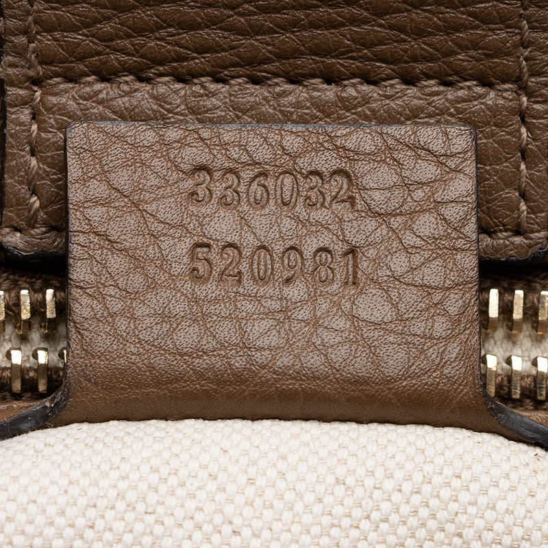 Gucci Leather Bamboo Small Shopper Tote (SHF-13839)