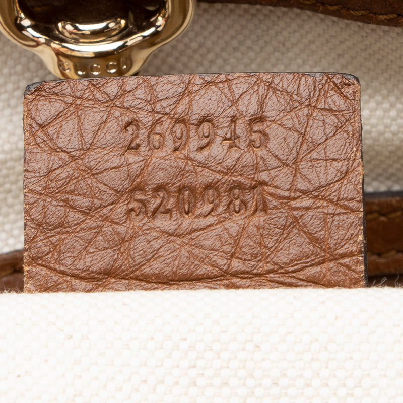 Gucci Leather Bella Medium Tote (SHF-17583)