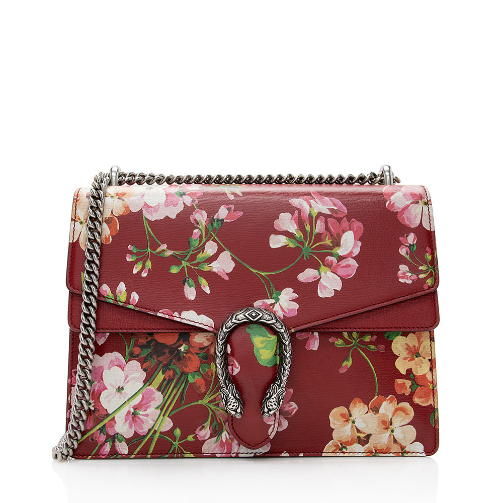 Gucci Leather Blooms Dionysus Medium Shoulder Bag (SHF-22041)