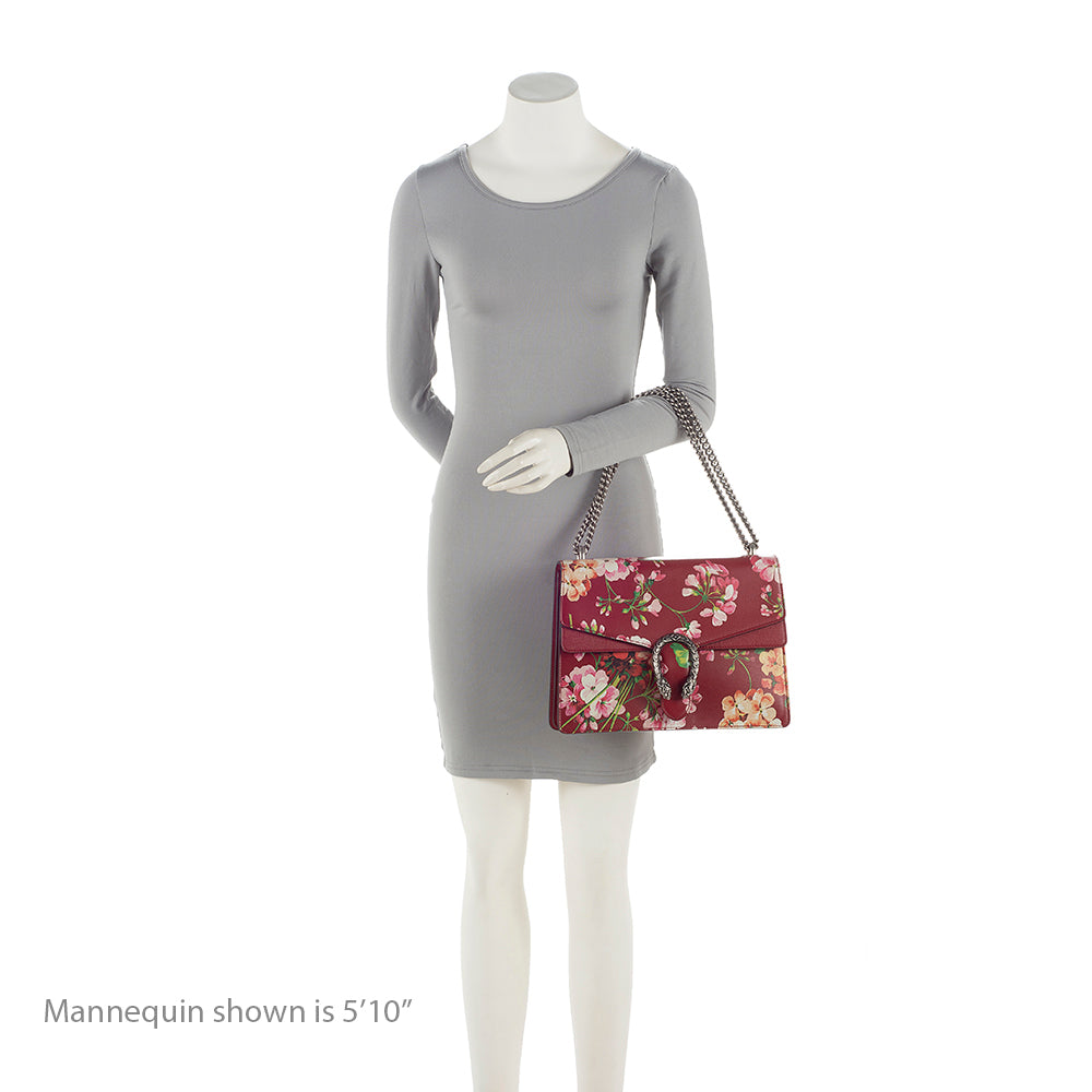 Gucci Leather Blooms Dionysus Medium Shoulder Bag (SHF-22041)