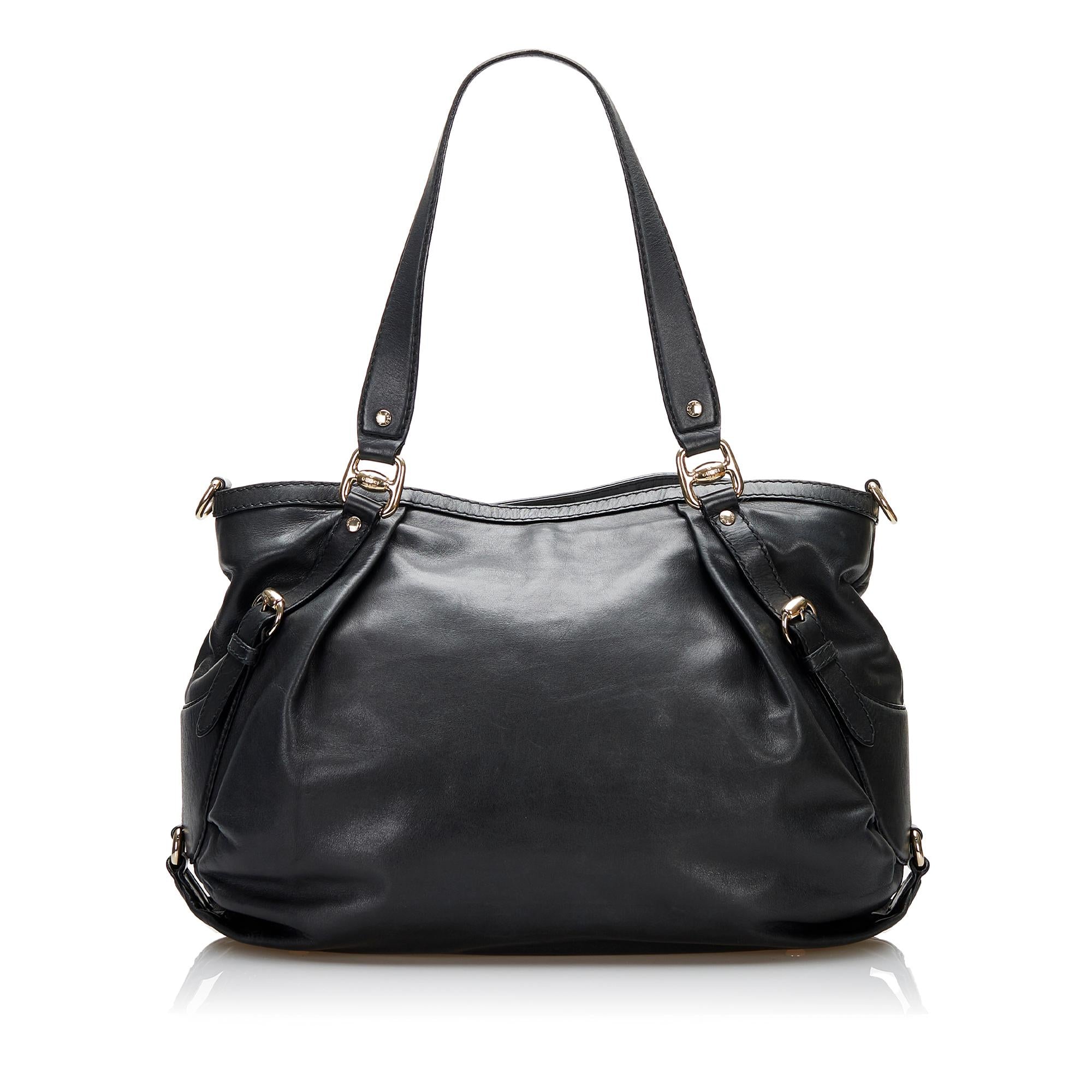 Gucci Leather Bridle Satchel (SHG-XrssV0)