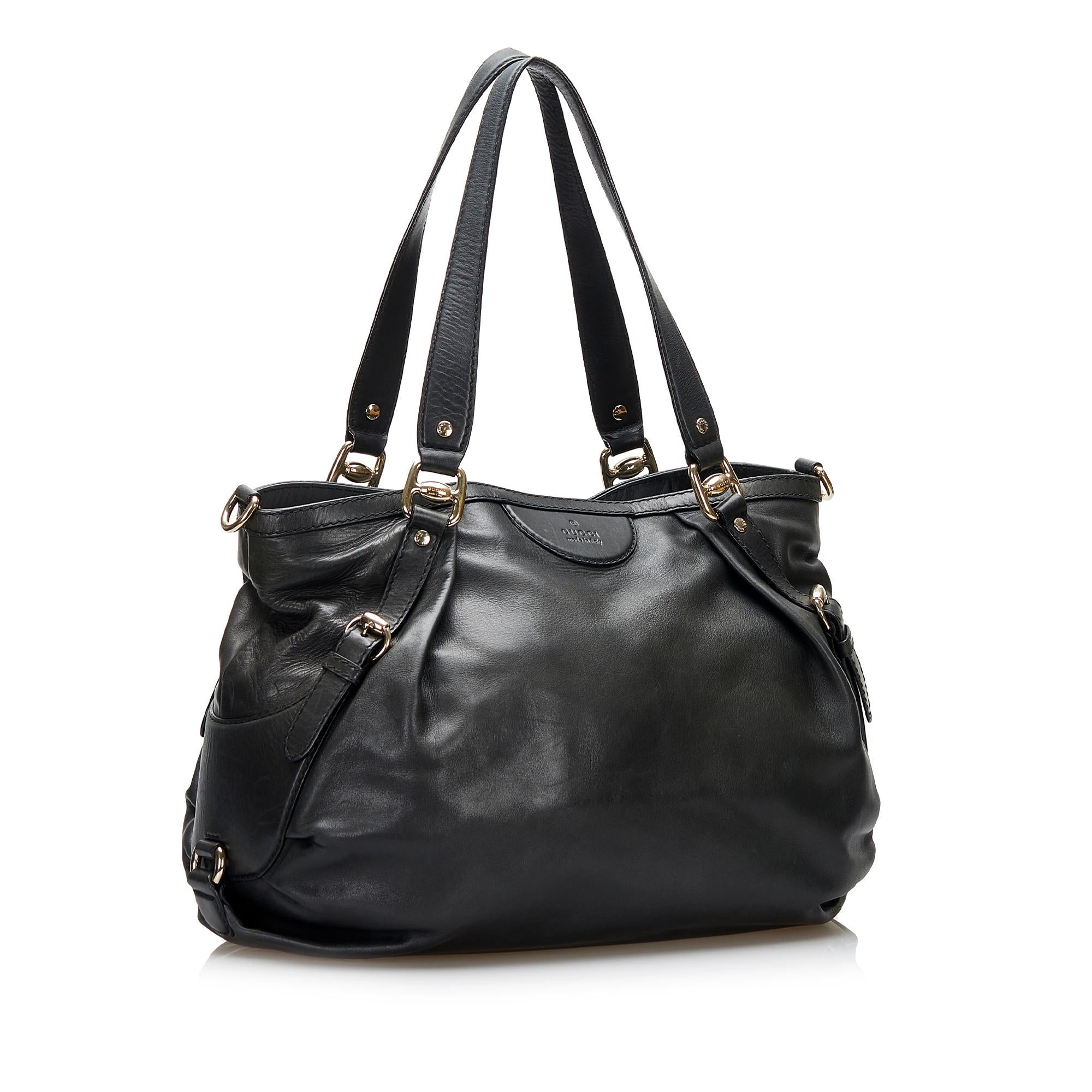 Gucci Leather Bridle Satchel (SHG-XrssV0)