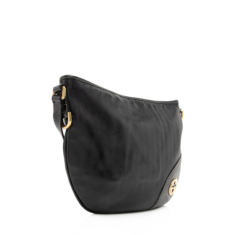 Gucci Leather Britt Messenger Bag (SHF-23050)