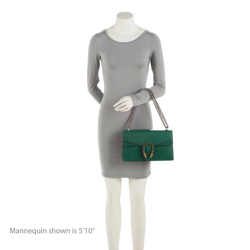 Gucci Leather Crystal Dionysus Small Shoulder Bag (SHF-23496)