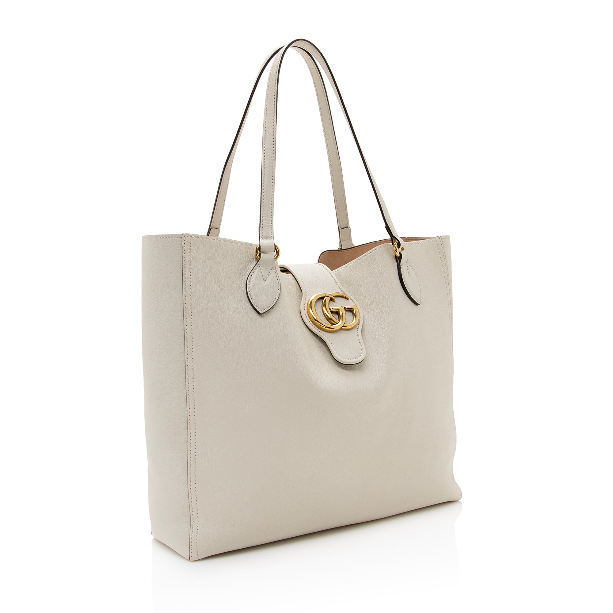 Gucci Leather Dahlia Medium Tote (SHF-22301)