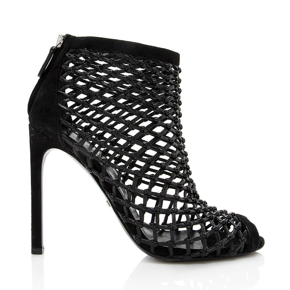 Gucci Leather Eline Cage Booties - Size 6.5 / 36.5 (SHF-18763)