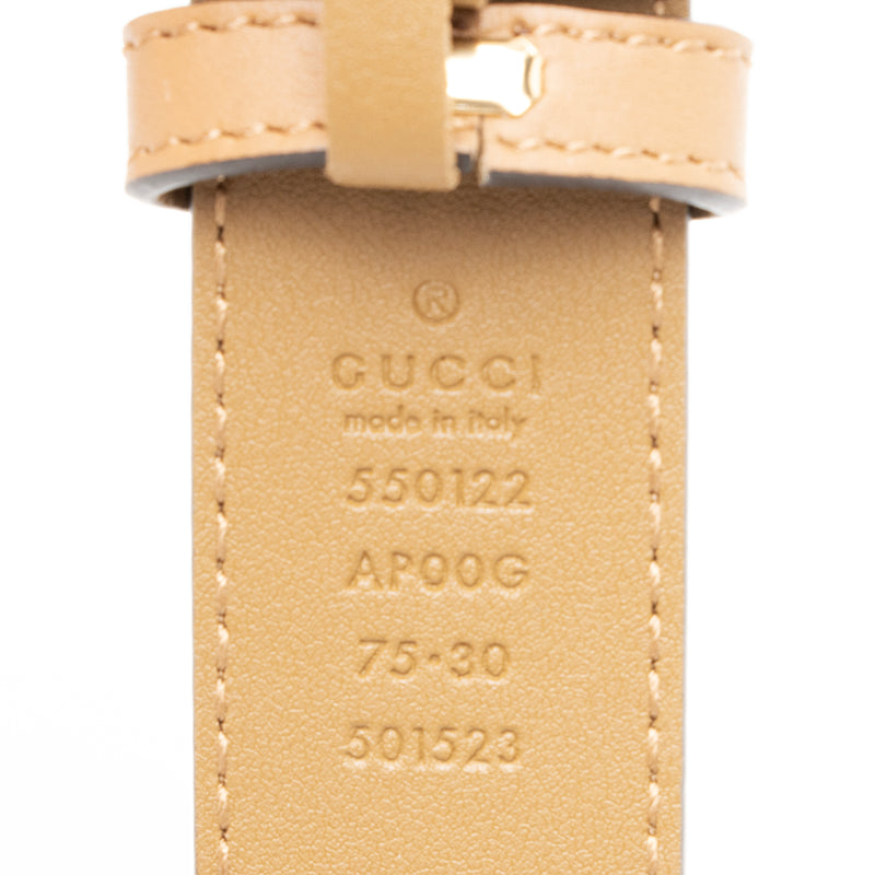 Gucci Leather GG Horsebit Belt - Size 30 / 75 (SHF-23498)