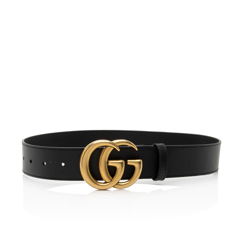 Gucci Leather GG Marmont Belt - Size 26 / 65 (SHF-Azi3Mr)