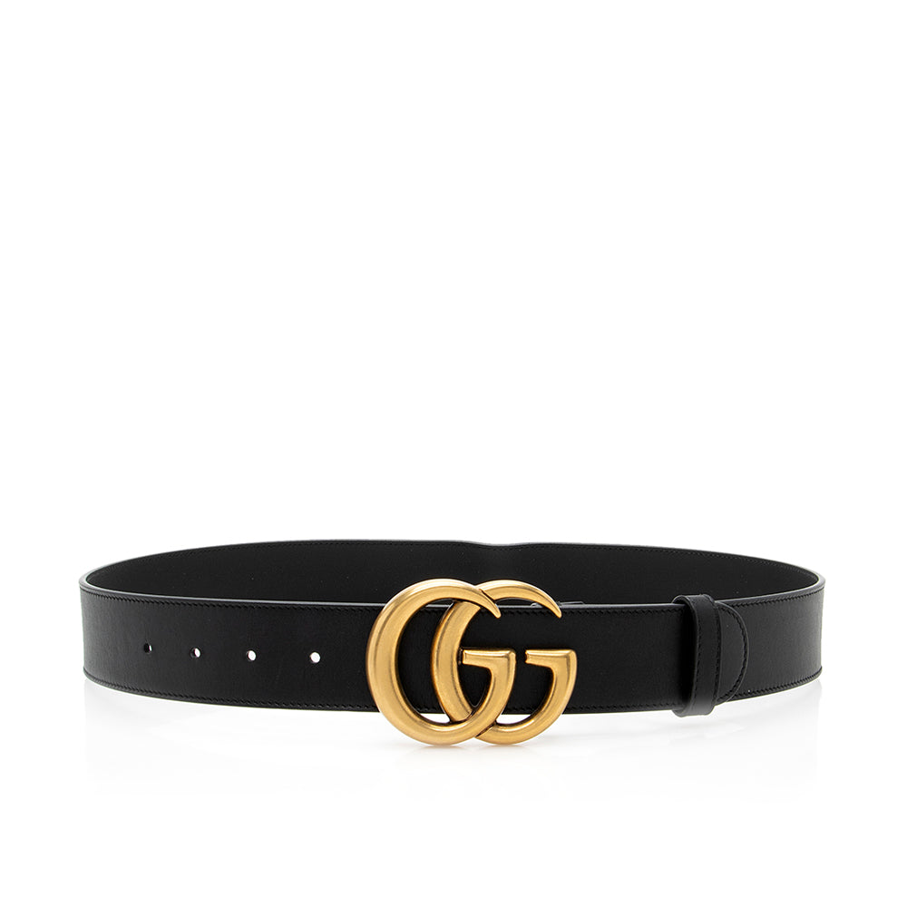 Gucci Leather GG Marmont Belt - Size 34 / 85 (SHF-ER6z4G)