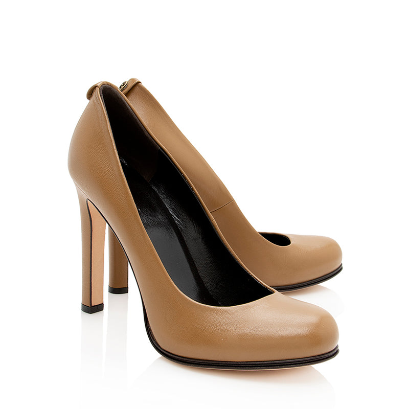 Gucci Leather GG Pumps - Size 7 / 37 (SHF-16626)