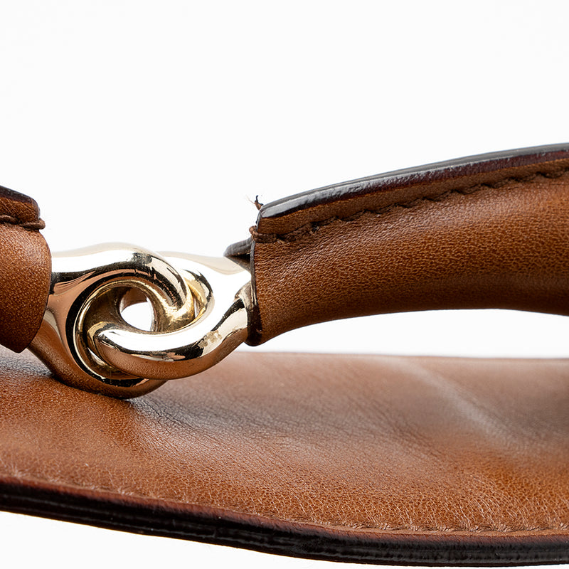 Gucci Leather Horsebit Medium Hobo (SHF-15327)
