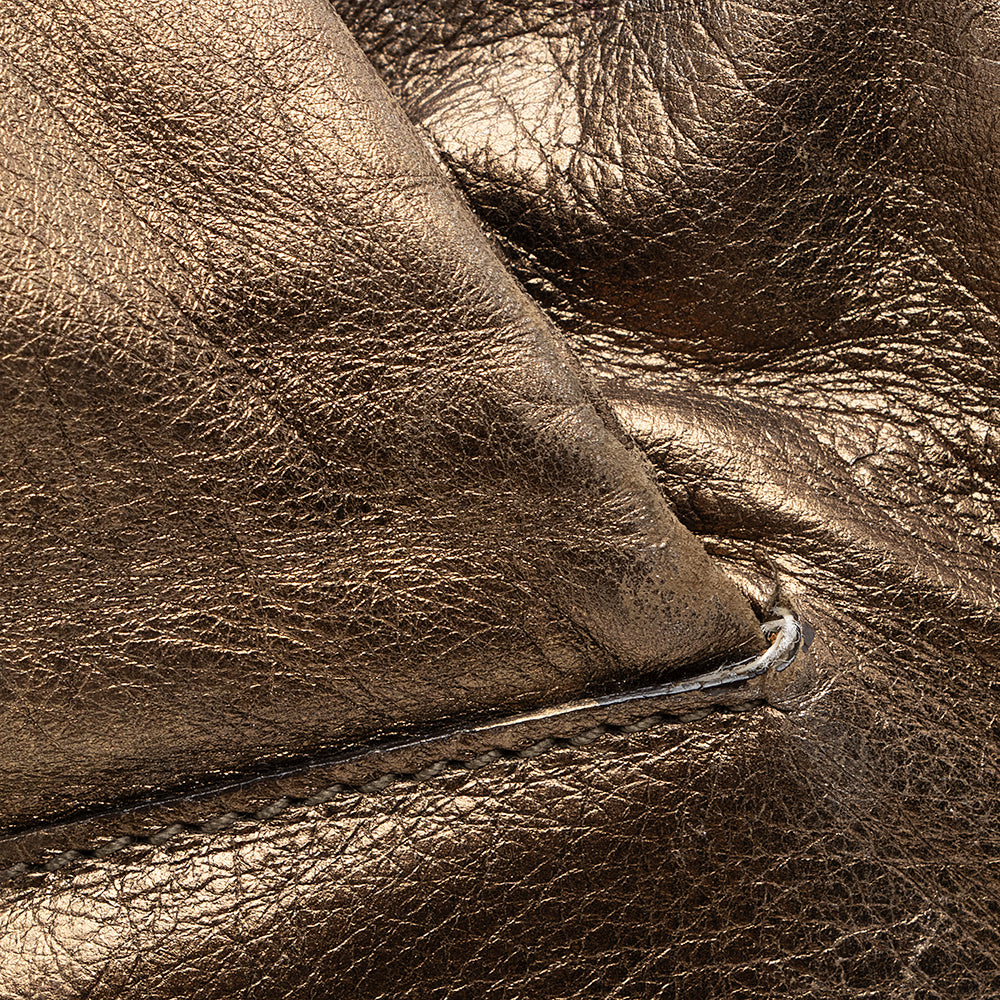 Gucci Metallic Leather Hysteria Satchel (SHF-20577)