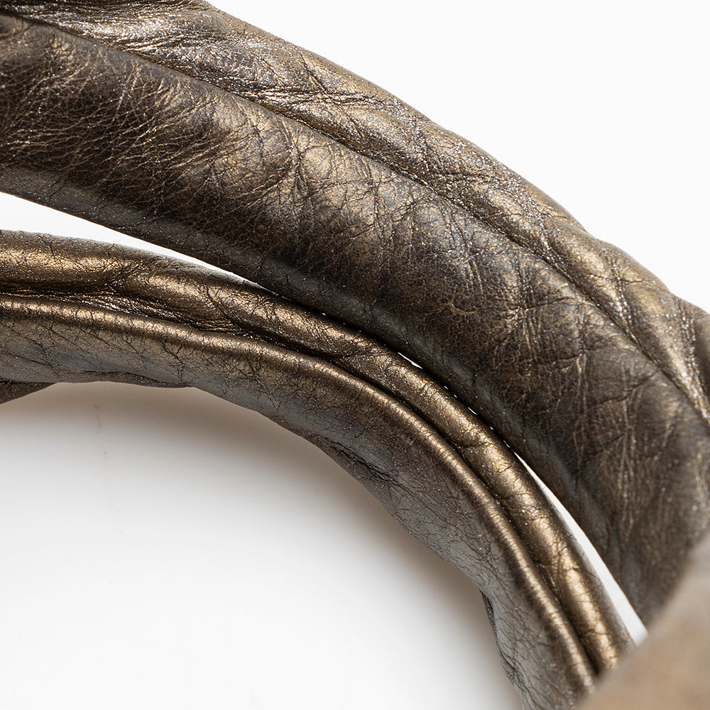 Gucci Metallic Leather Hysteria Satchel (SHF-20577)