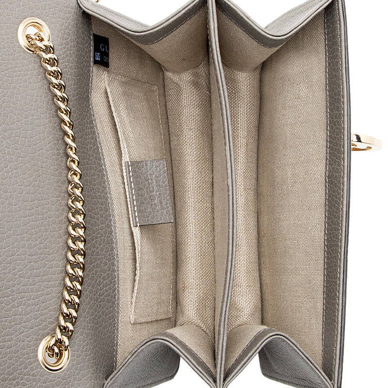 Gucci Leather Interlocking G Small Shoulder Bag (SHF-18285)