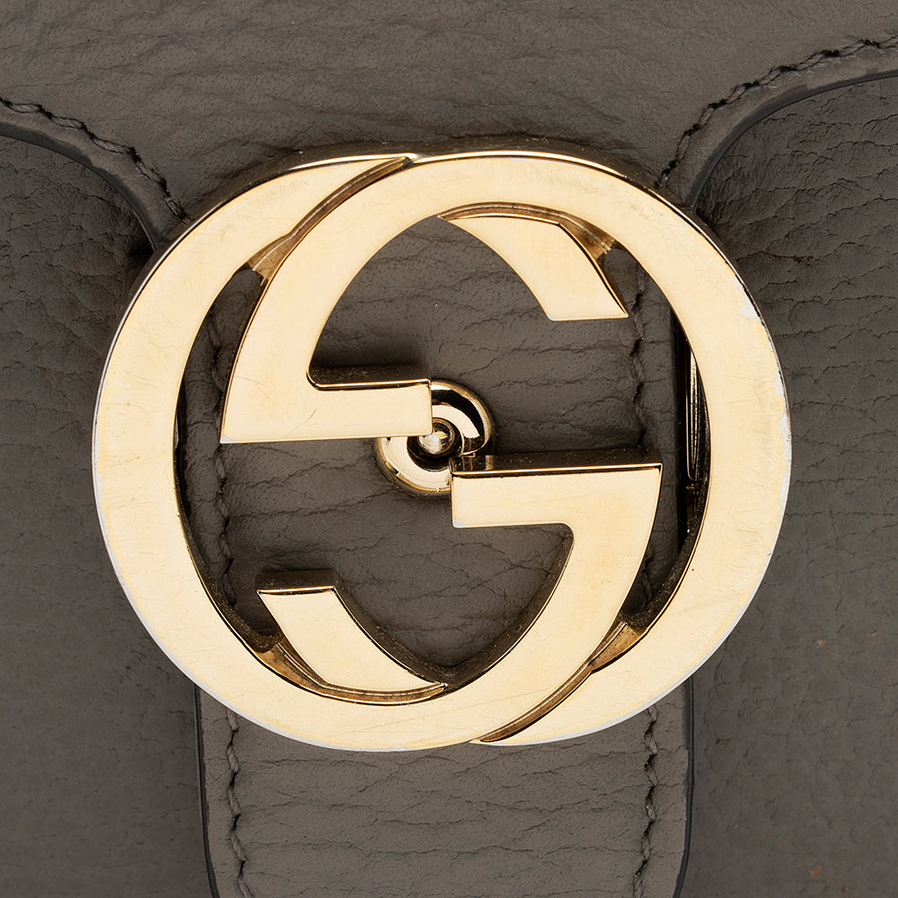Gucci Leather Interlocking G Small Shoulder Bag (SHF-22527)