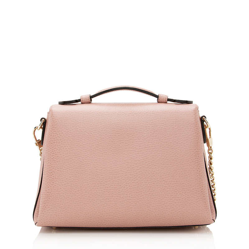Gucci Leather Interlocking G Top Handle Small Shoulder Bag (SHF-21776)