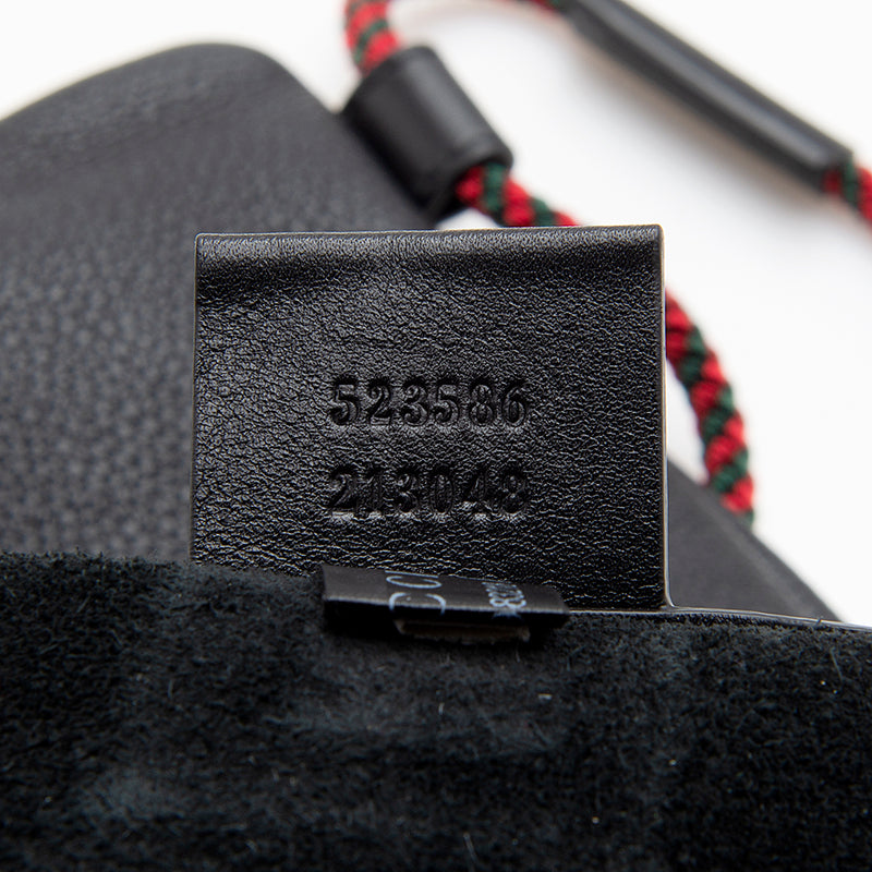 Gucci Leather Logo Drawstring Backpack (SHF-12981)