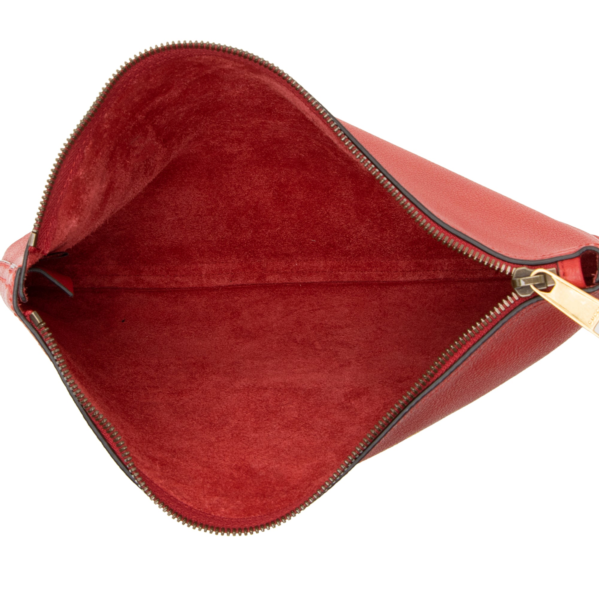 Gucci Leather Logo Zip Pouch (SHF-22192)