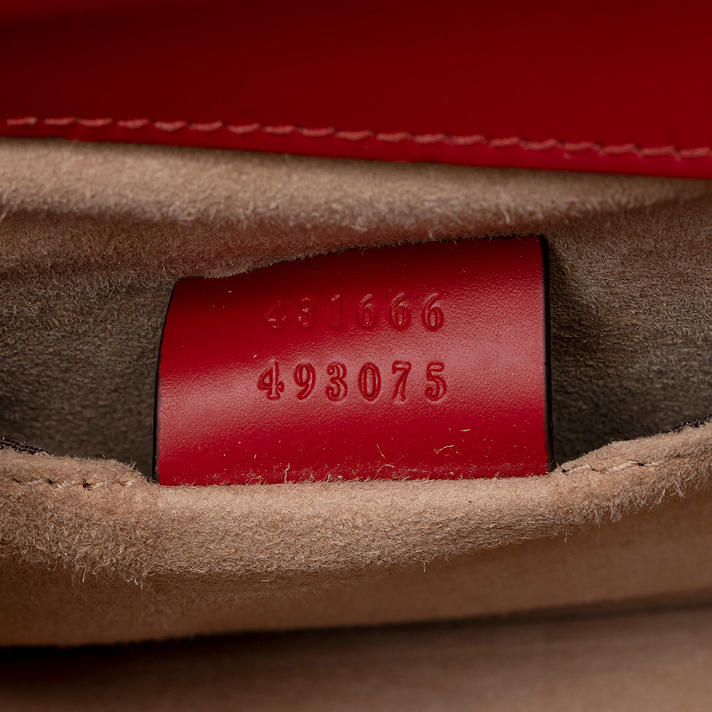 Gucci Leather Sylvie Mini Chain Bag (SHF-22529)