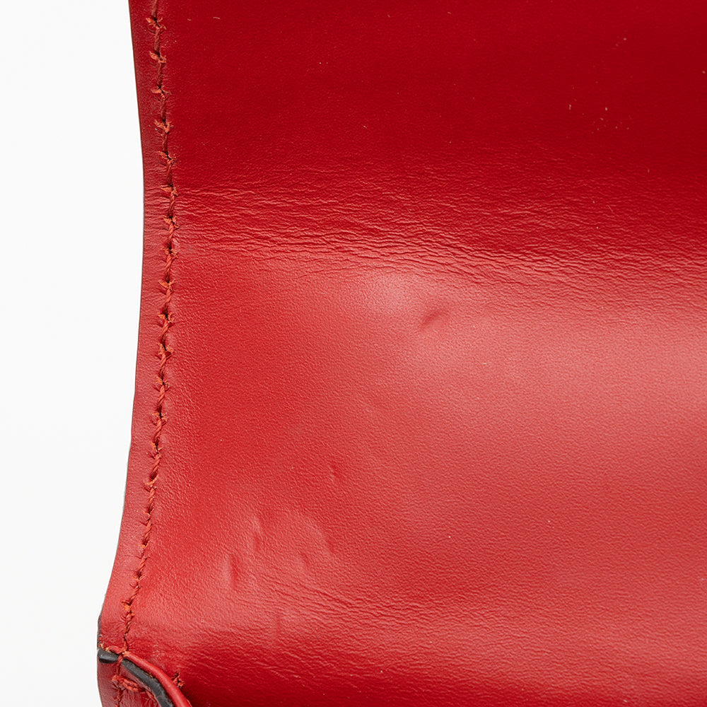 Gucci Leather Sylvie Mini Chain Bag (SHF-22529)