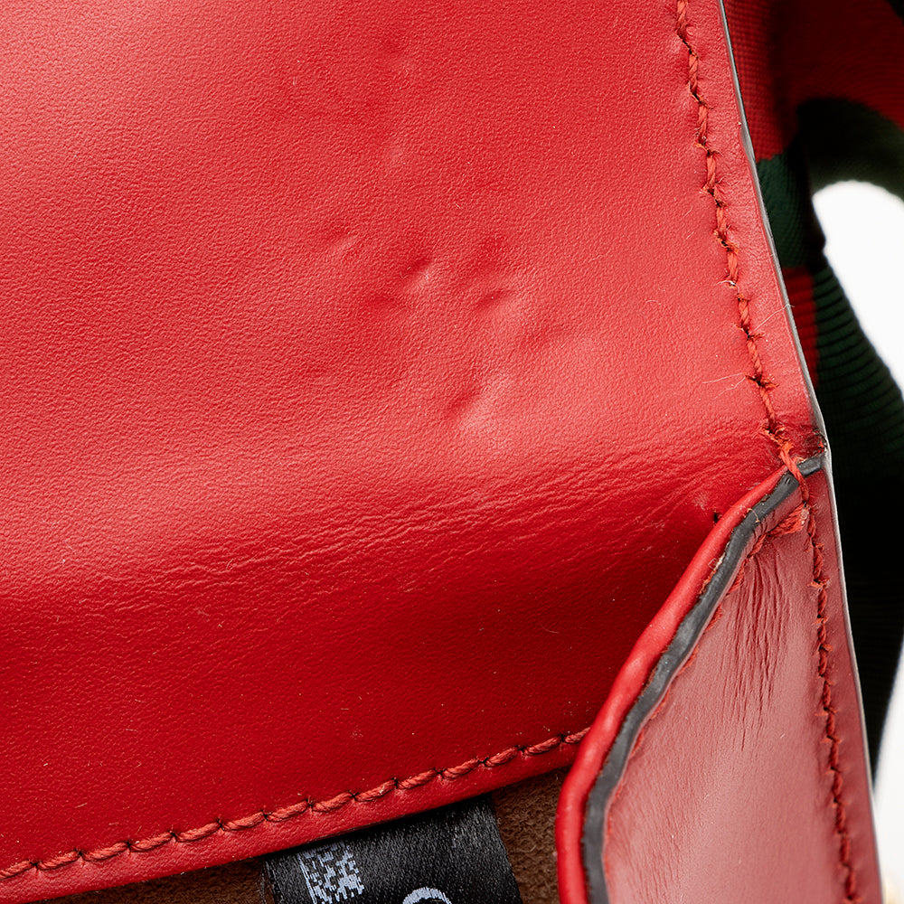 Gucci Leather Sylvie Mini Chain Bag (SHF-22529)