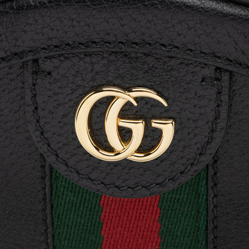 Gucci Leather Ophidia Round Mini Shoulder Bag (SHF-lSFNlA)