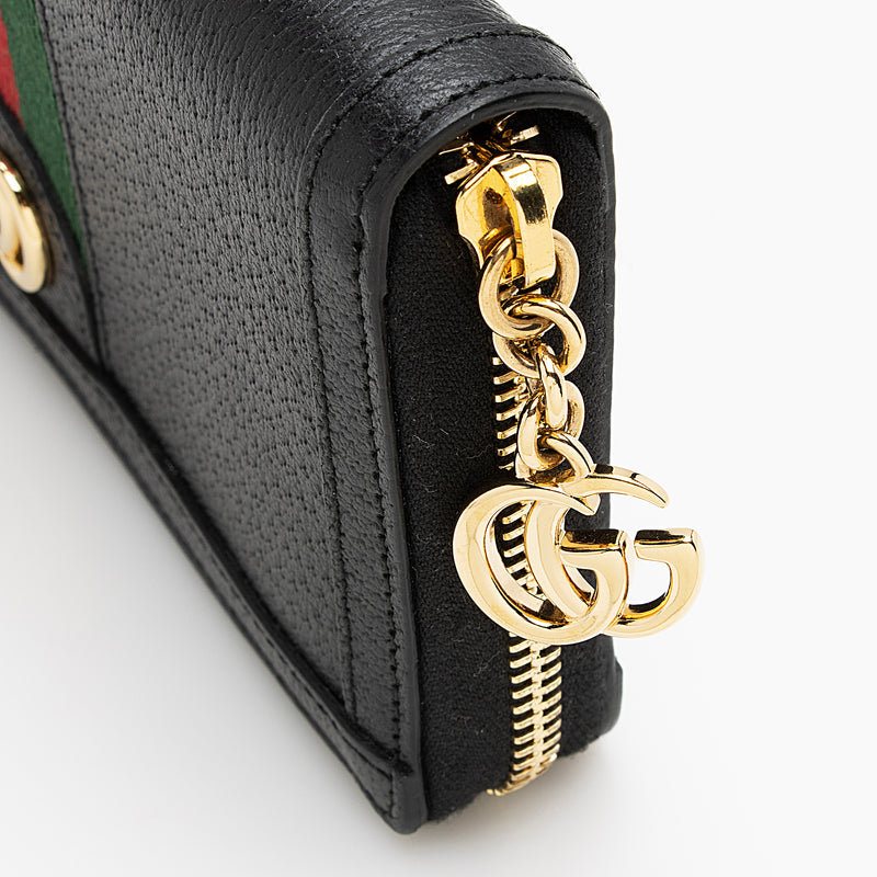 Gucci Leather Ophidia Zip Around Wallet (SHF-22953)