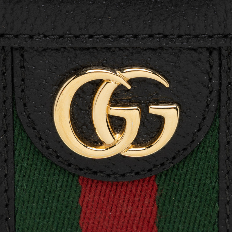 Gucci Leather Ophidia Zip Around Wallet (SHF-22953)