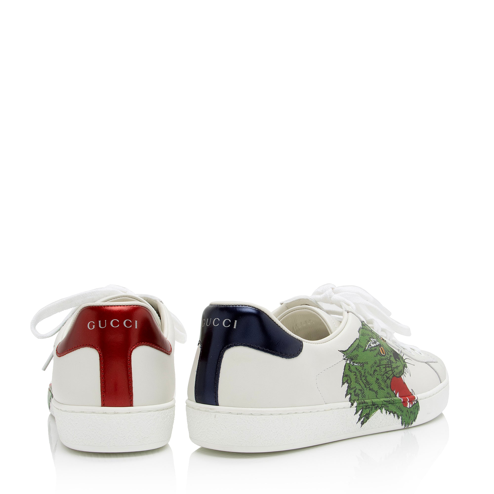 Gucci Leather Panther Ace Sneakers - Men's Size 7.5 / 37.5 (SHF-23326)