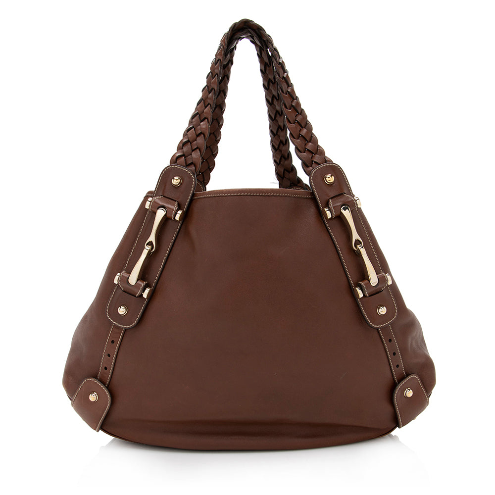 Gucci Leather Pelham Medium Shoulder Bag (SHF-17582)