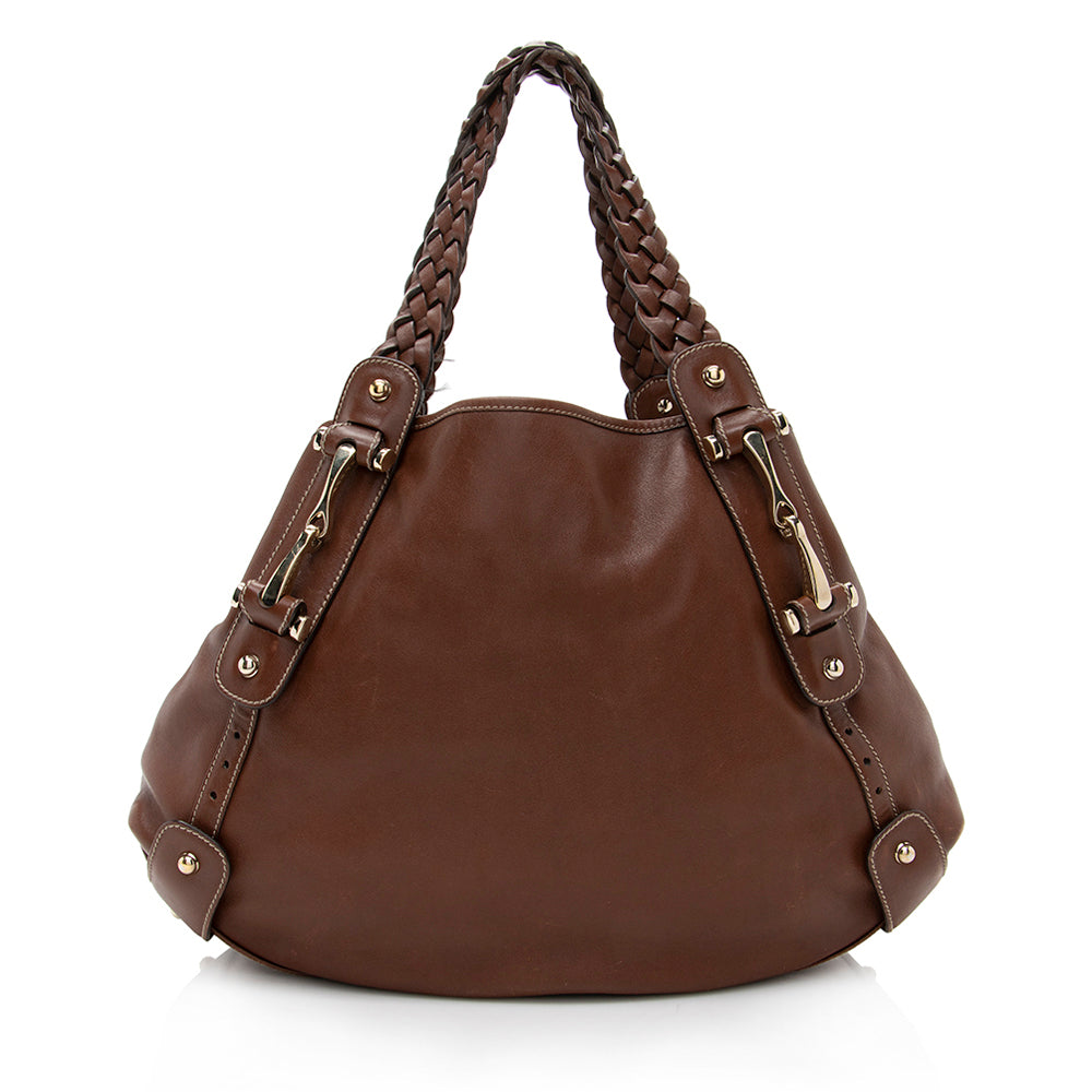 Gucci Leather Pelham Medium Shoulder Bag (SHF-17582)
